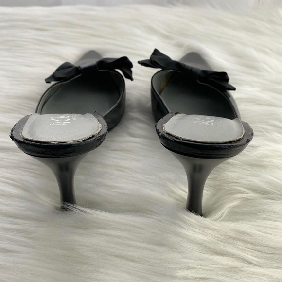 Y2K ribbon kitten heel pumps *FLAWS* - Picture 3 of 5